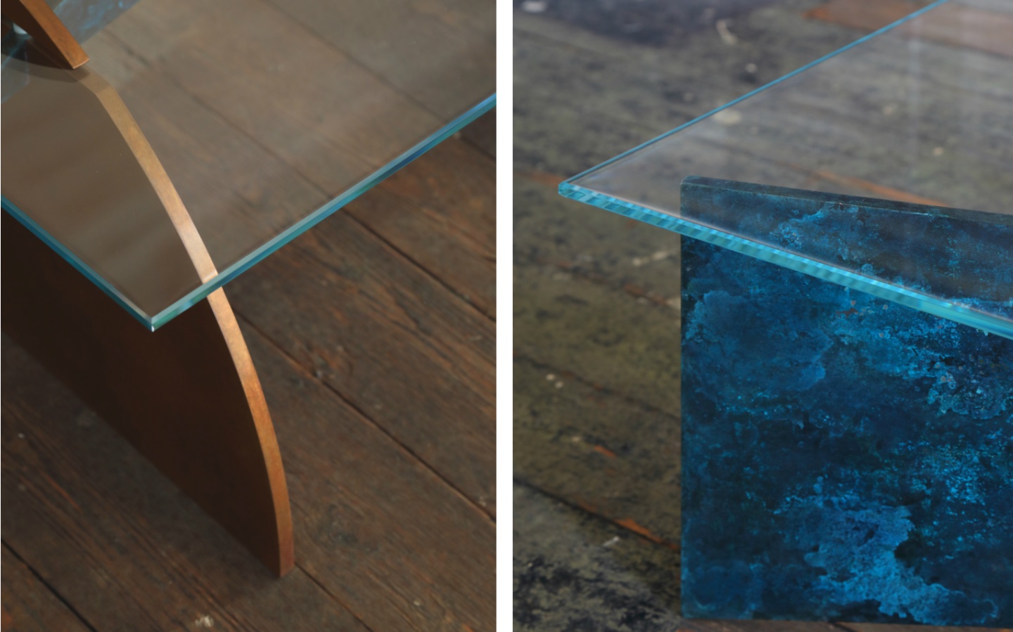 Edge details Thonis table designed by Studioloop